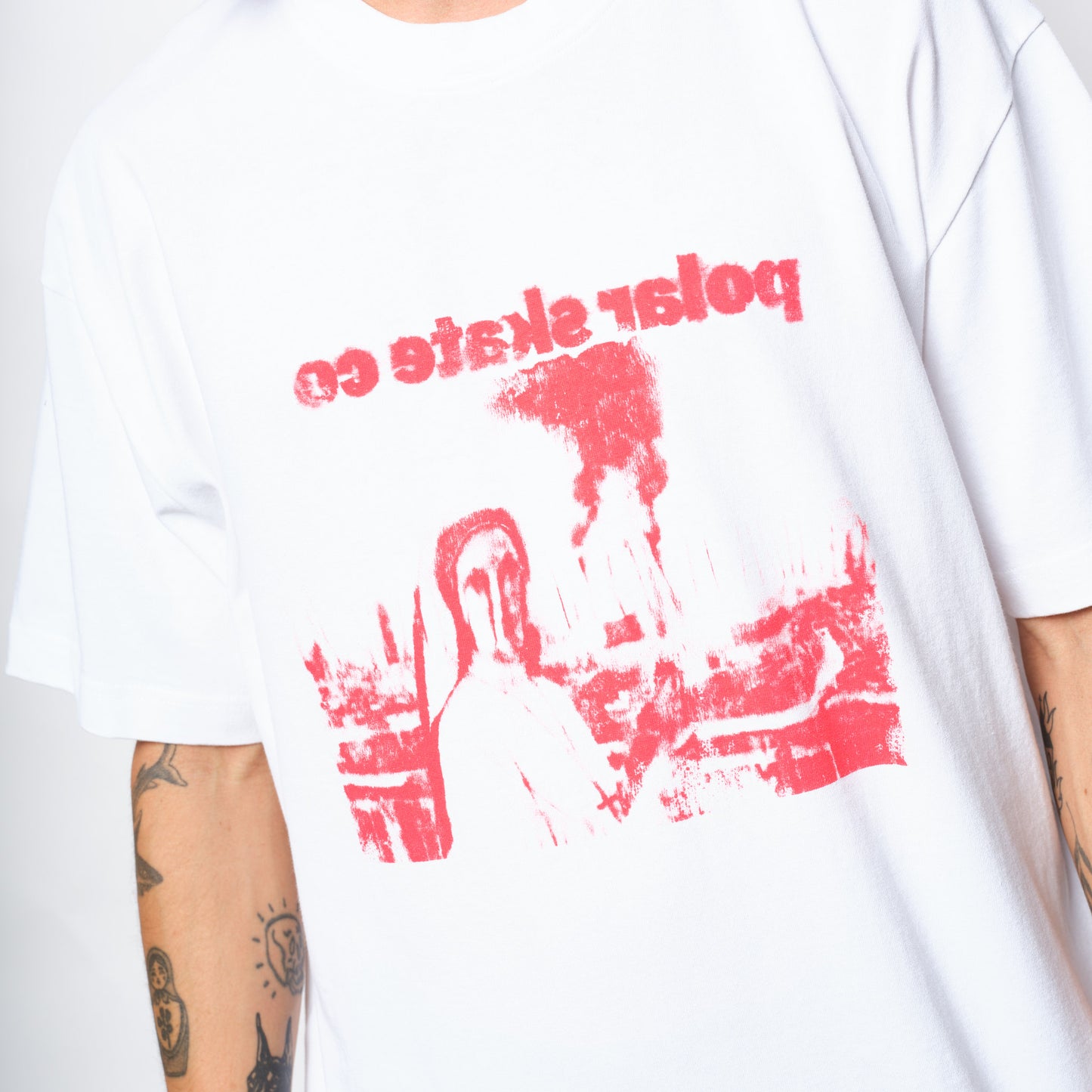 Polar Skate Co Tee Apocalypse Nun White