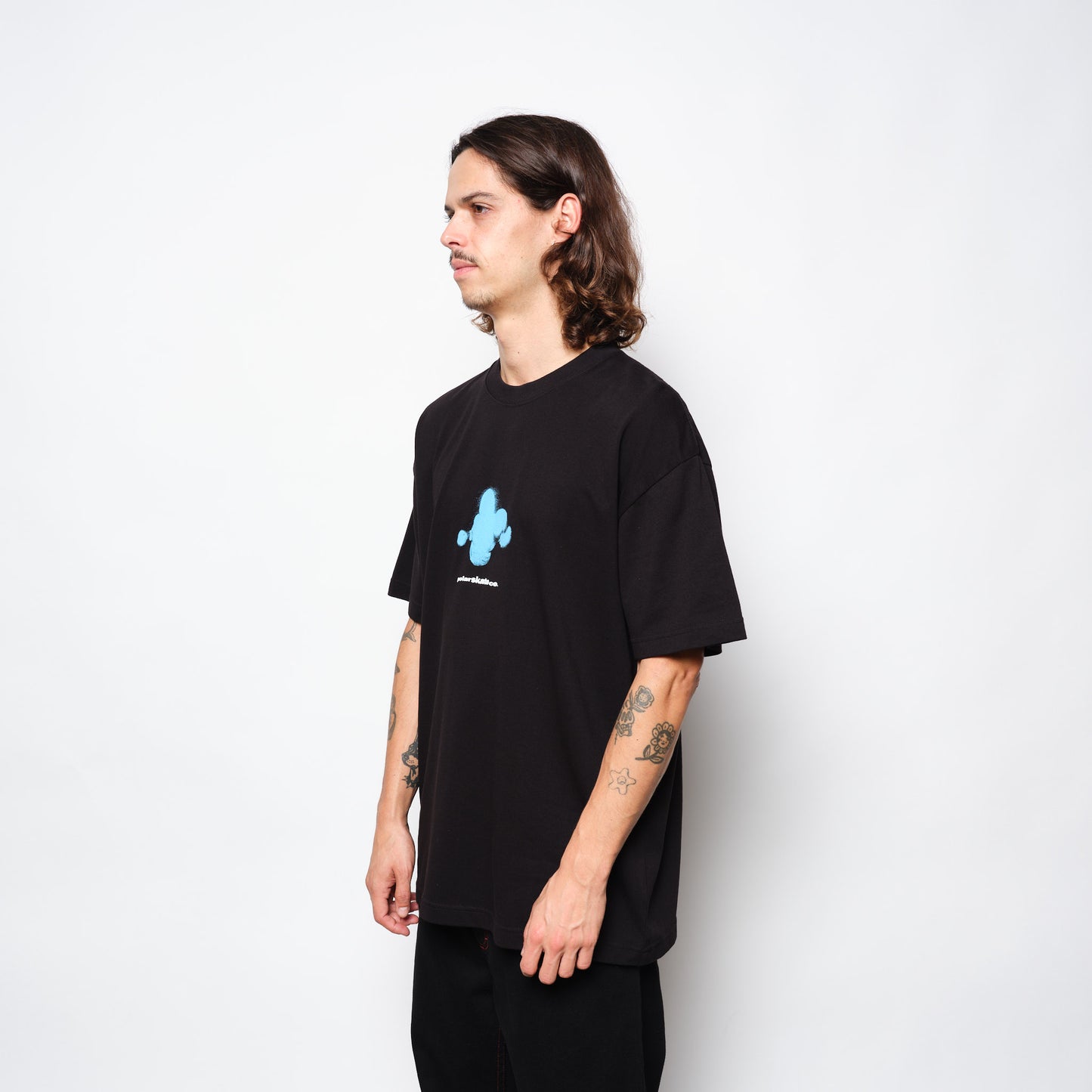 Polar Skate Co Tee Fighting Myself Black