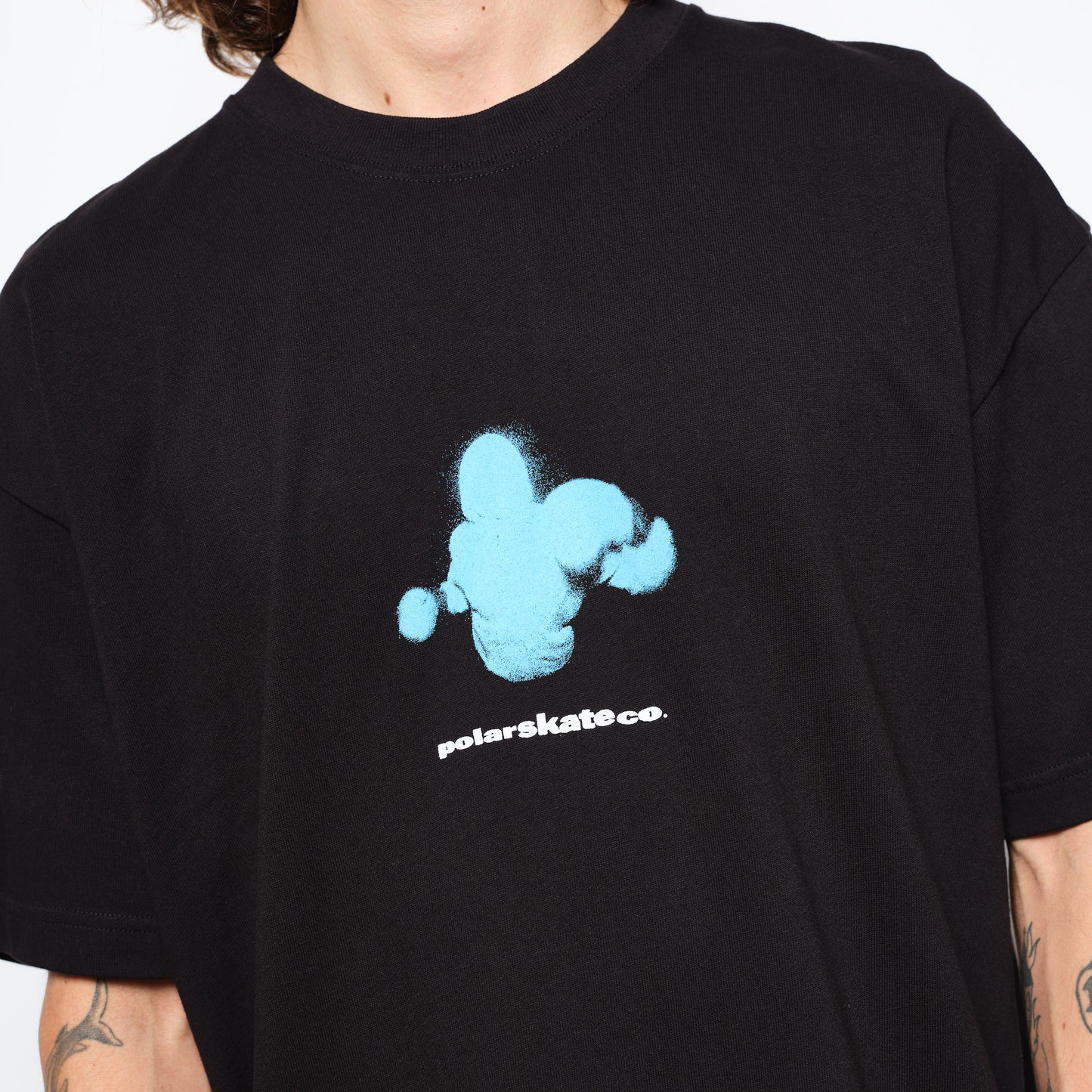 Polar Skate Co Tee Fighting Myself Black