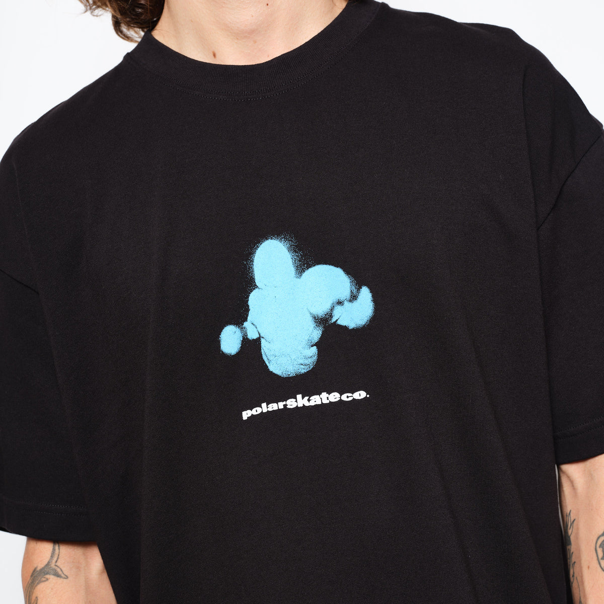 Polar Skate Co Tee Fighting Myself Black