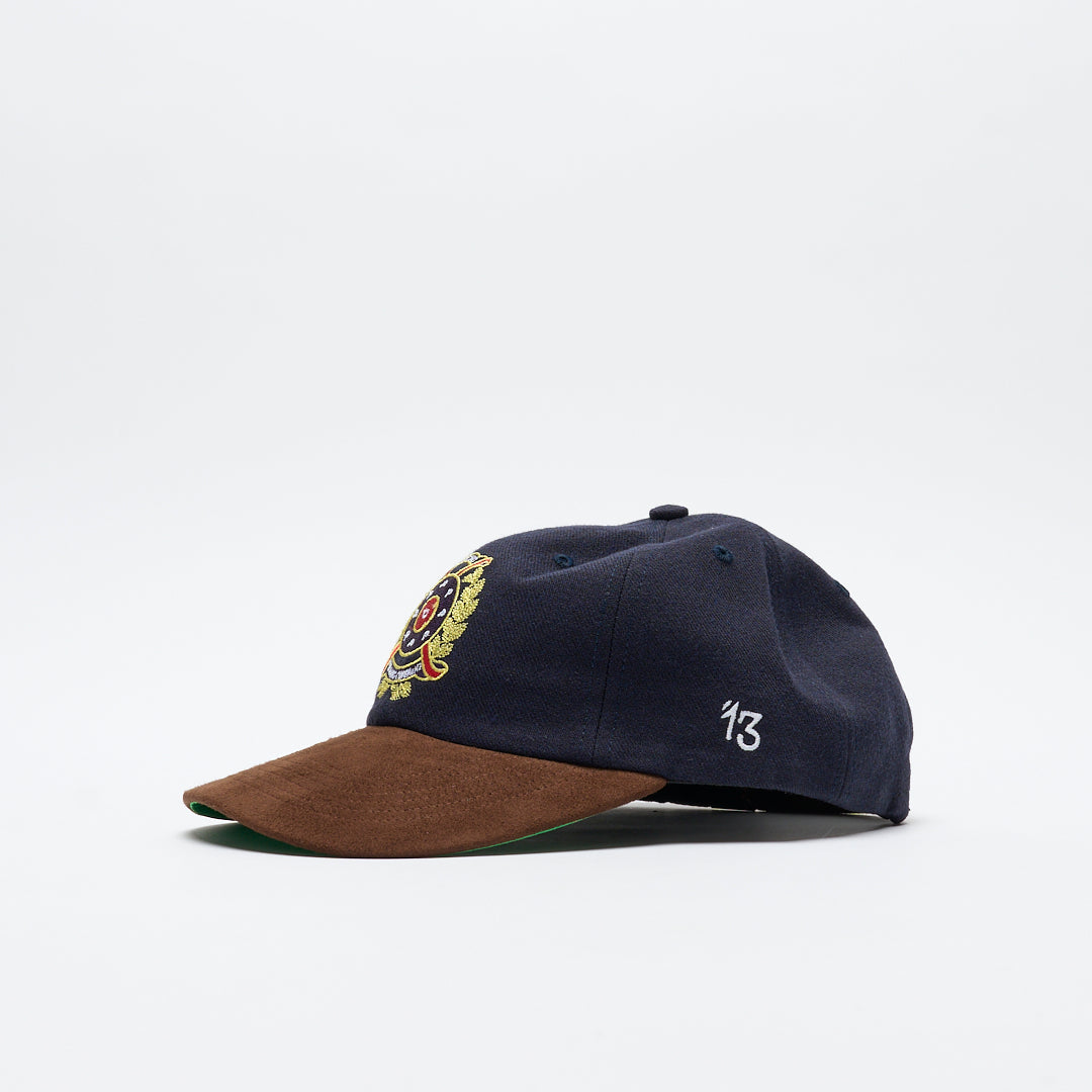 Pop Trading Company - Crest Sixpanel Hat (Navy/Brown)