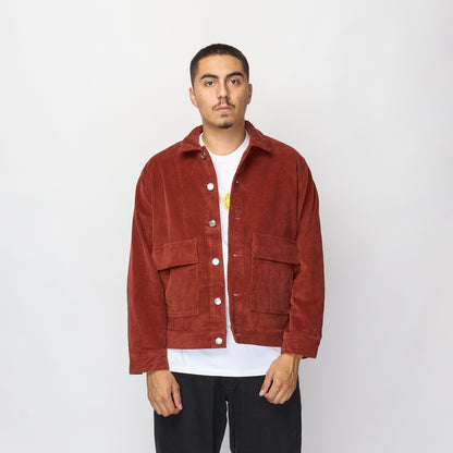 Pop Trading Company - Full Button Jacket (Fired Brick)