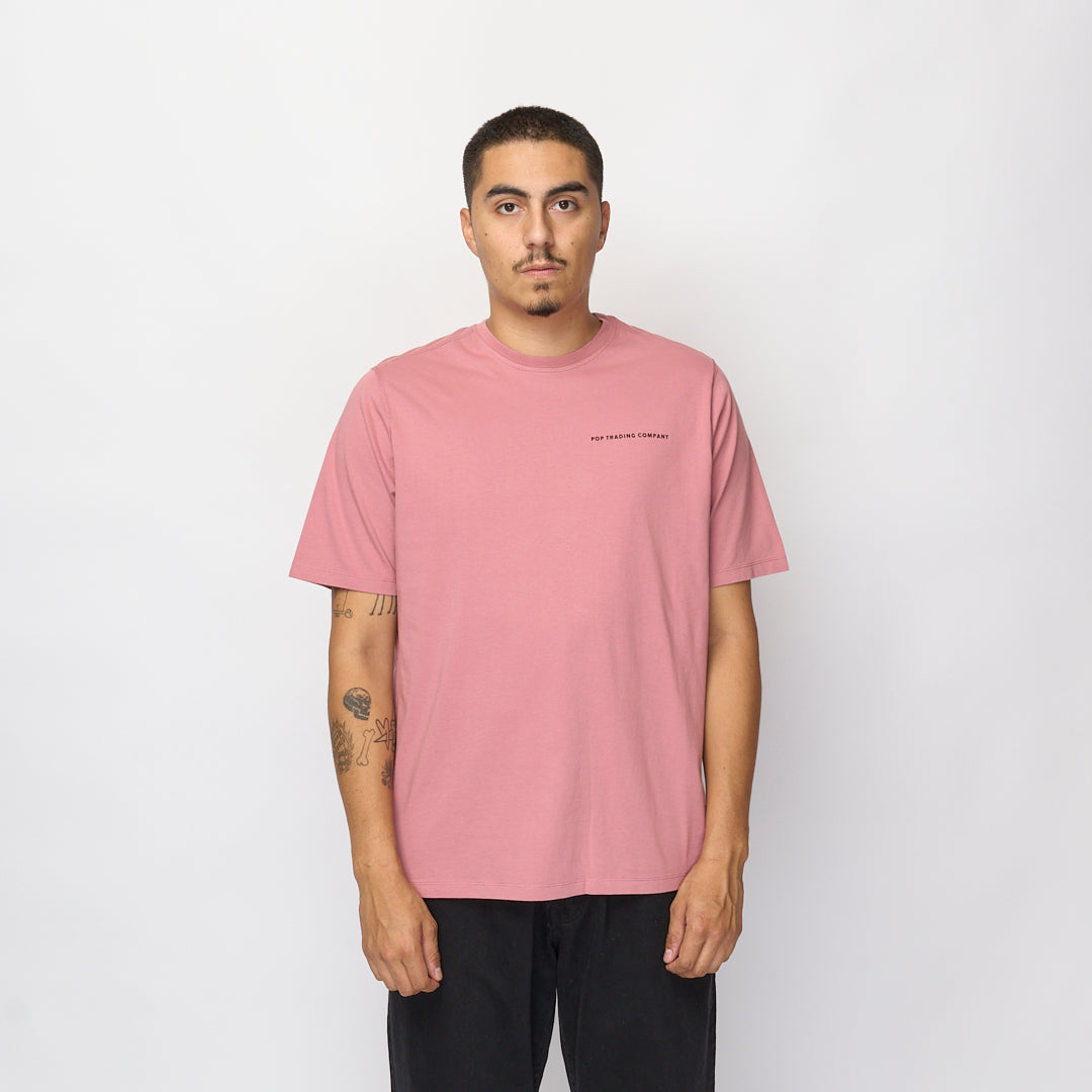 Pop Trading Company - Logo T-shirt (Mesa Rose)