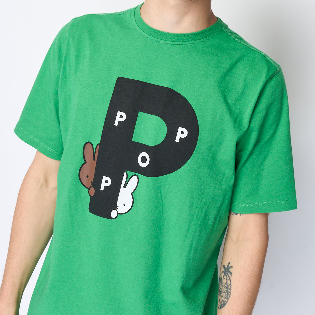 Pop Trading Company - Miffy Big P T-shirt (Green)