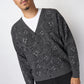 Pop Trading Company - Paisley Knitted Cardigan (Anthracite/Black)
