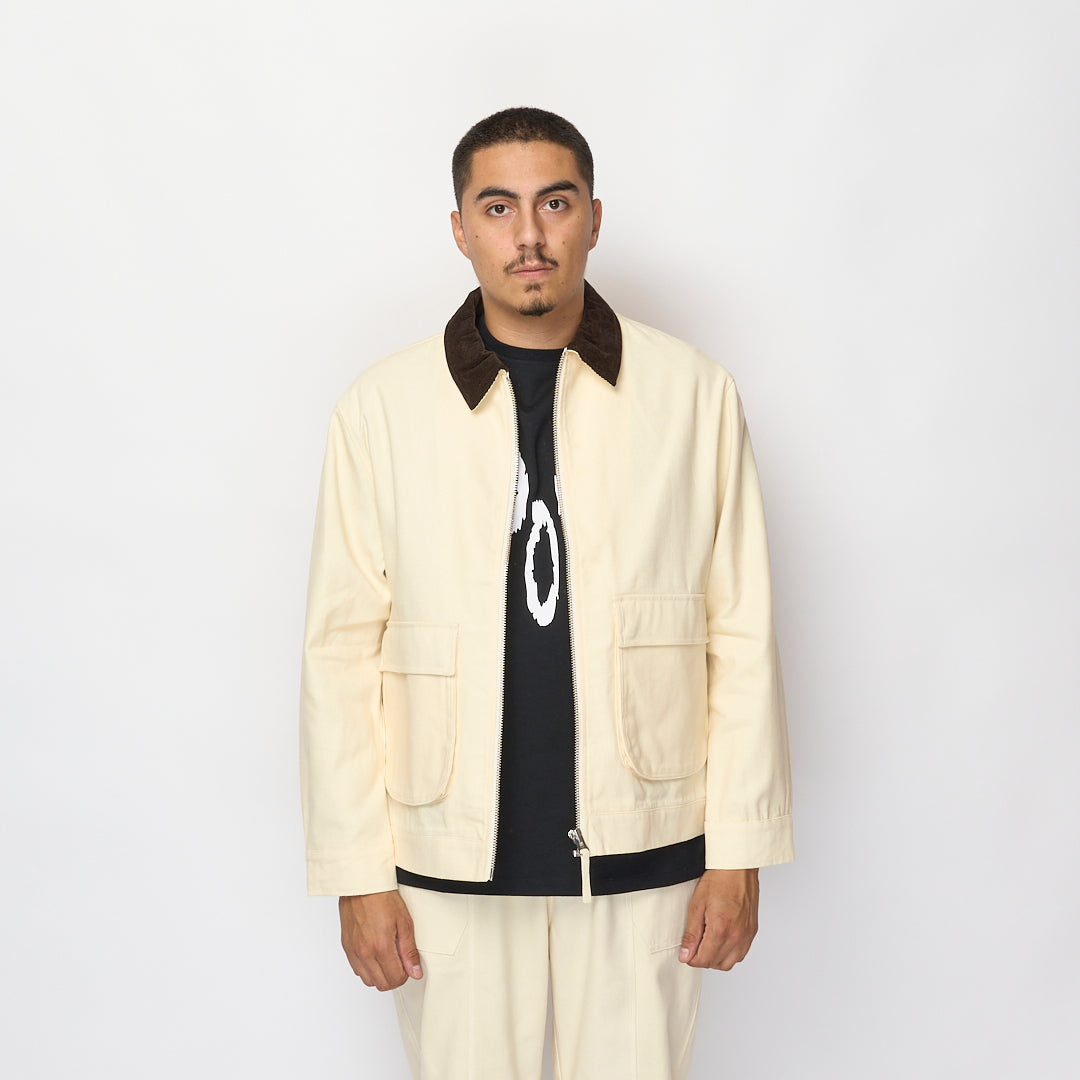 Pop Trading Company - Rop Full Zip Jacket (Off White)