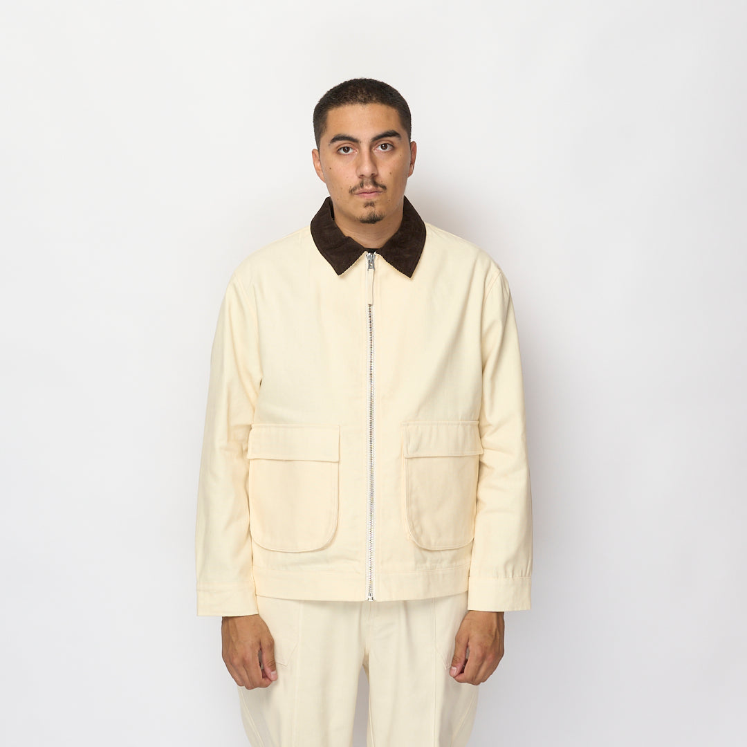 Pop Trading Company - Rop Full Zip Jacket (Off White)