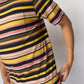 Pop Trading Company - Striped Pocket T-shirt (Black/Multi)