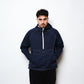 Pop Trading Co - DRS Hooded Halfzip Jacket (Navy)