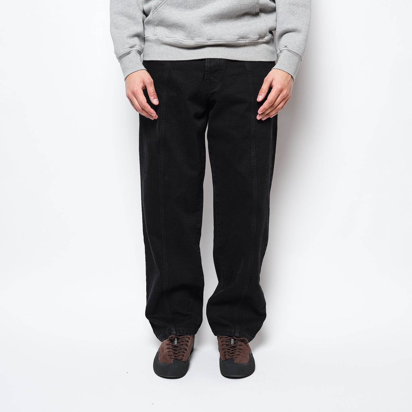 Pop Trading Co - Drs Denim Seam Pants (Washed Black Denim)