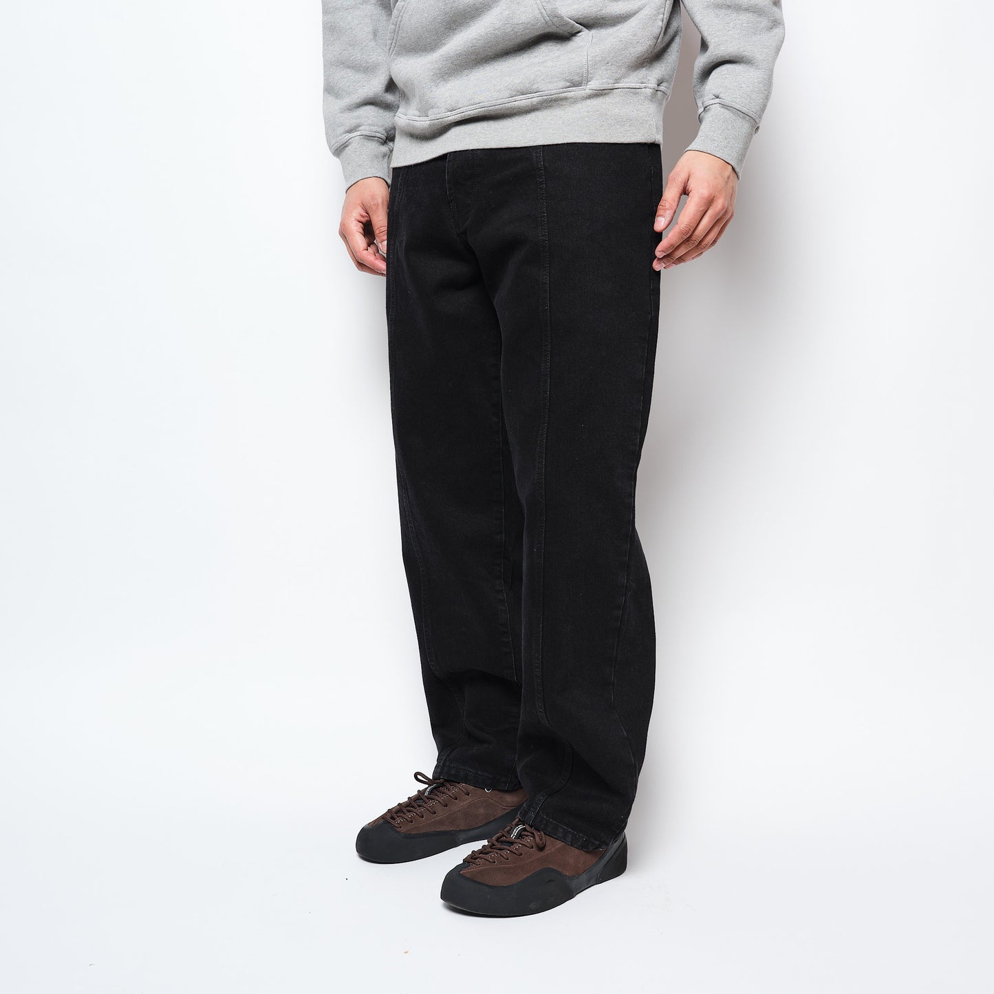 Pop Trading Co - Drs Denim Seam Pants (Washed Black Denim)