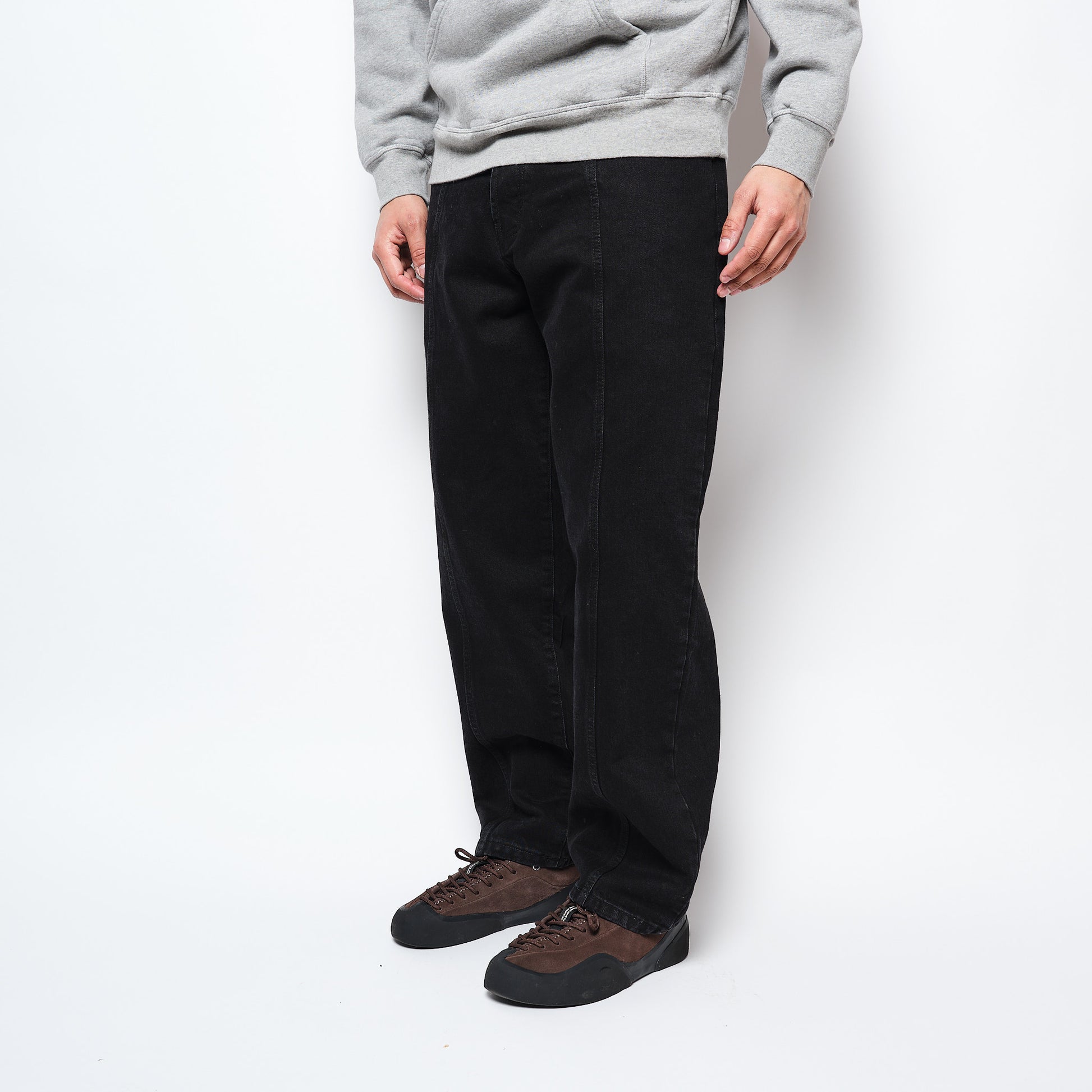 Pop Trading Co - Drs Denim Seam Pants (Washed Black Denim)