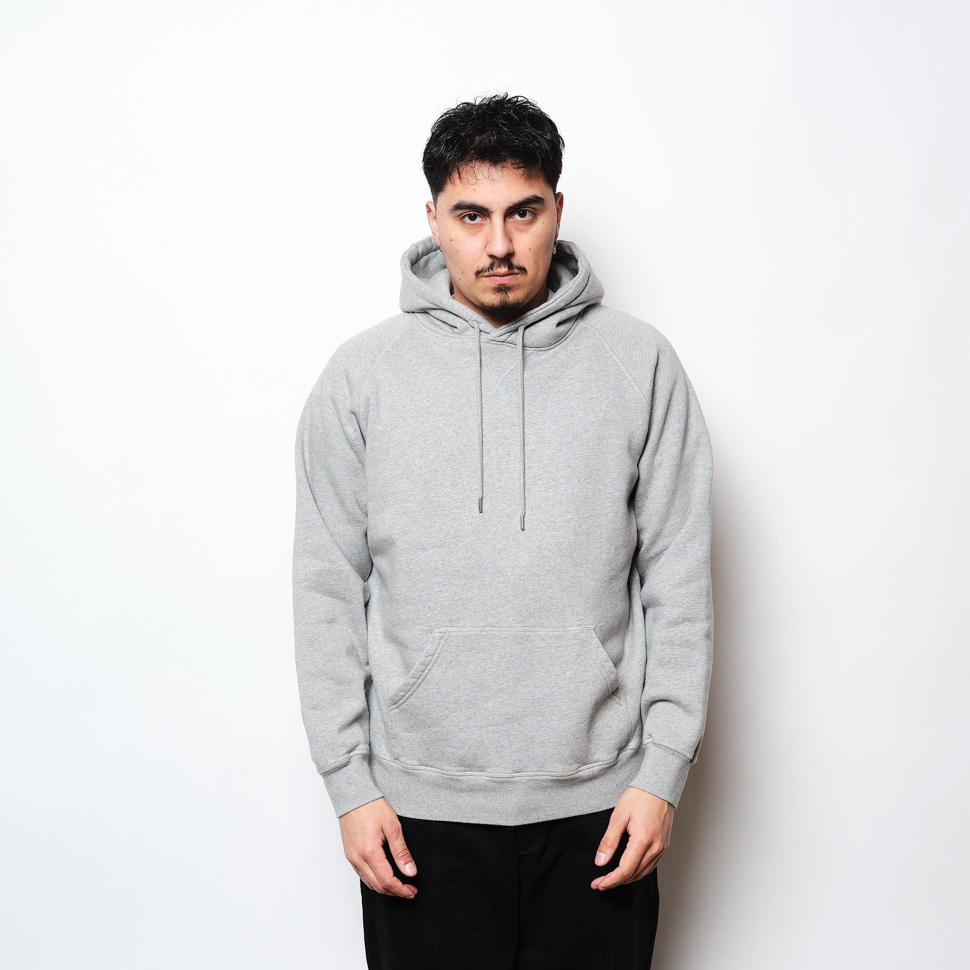 Pop Trading Co - Hearts Hooded Sweat (Heather Grey)