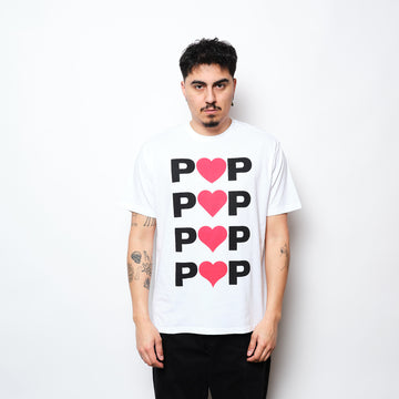 Pop Trading Co - Hearts T-shirt (White)