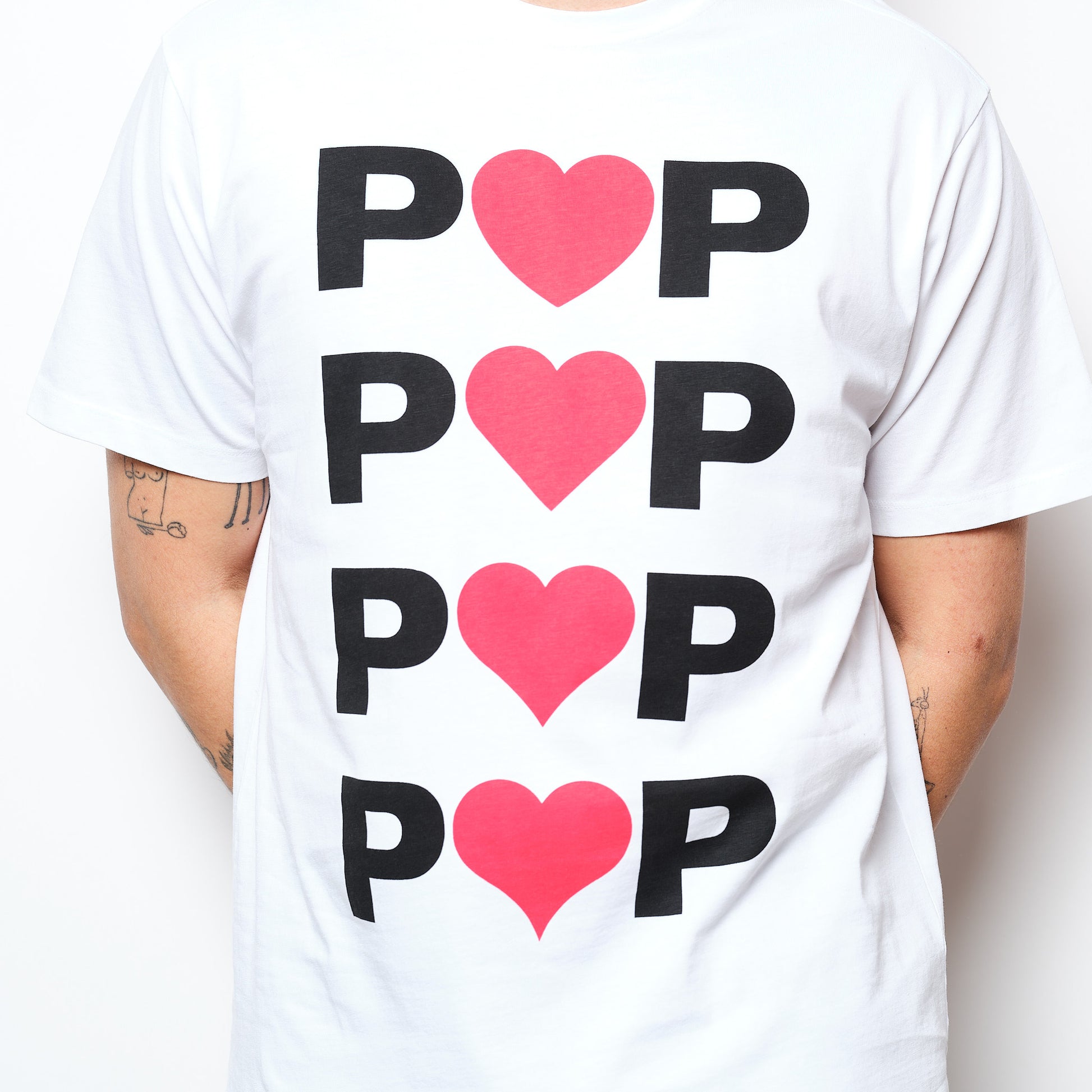 Pop Trading Co - Hearts T-shirt (White)