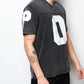 Pop Trading Co - Washed Football T-shirt (Black)