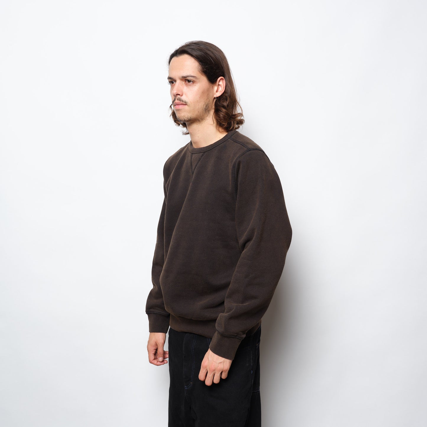 Pop Trading Co -  fish eye crewneck sweat (Washed Black)