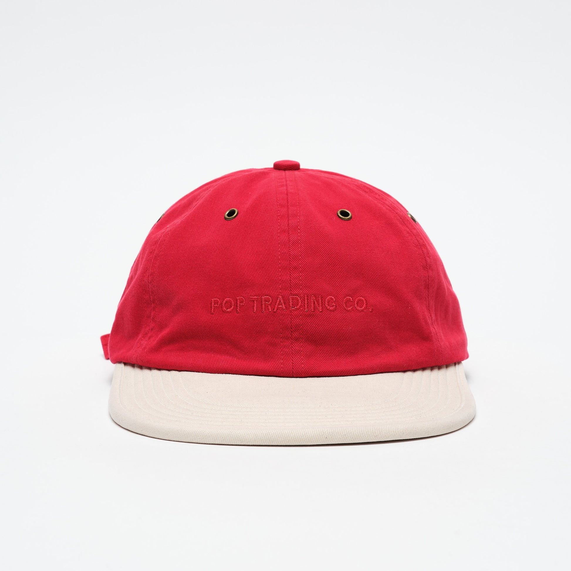 Pop Trading Company - 2 tone flexfoam hat (Earth Red/Off White)