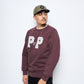 Pop Trading Company - College P Crewneck Sweat (Fudge)