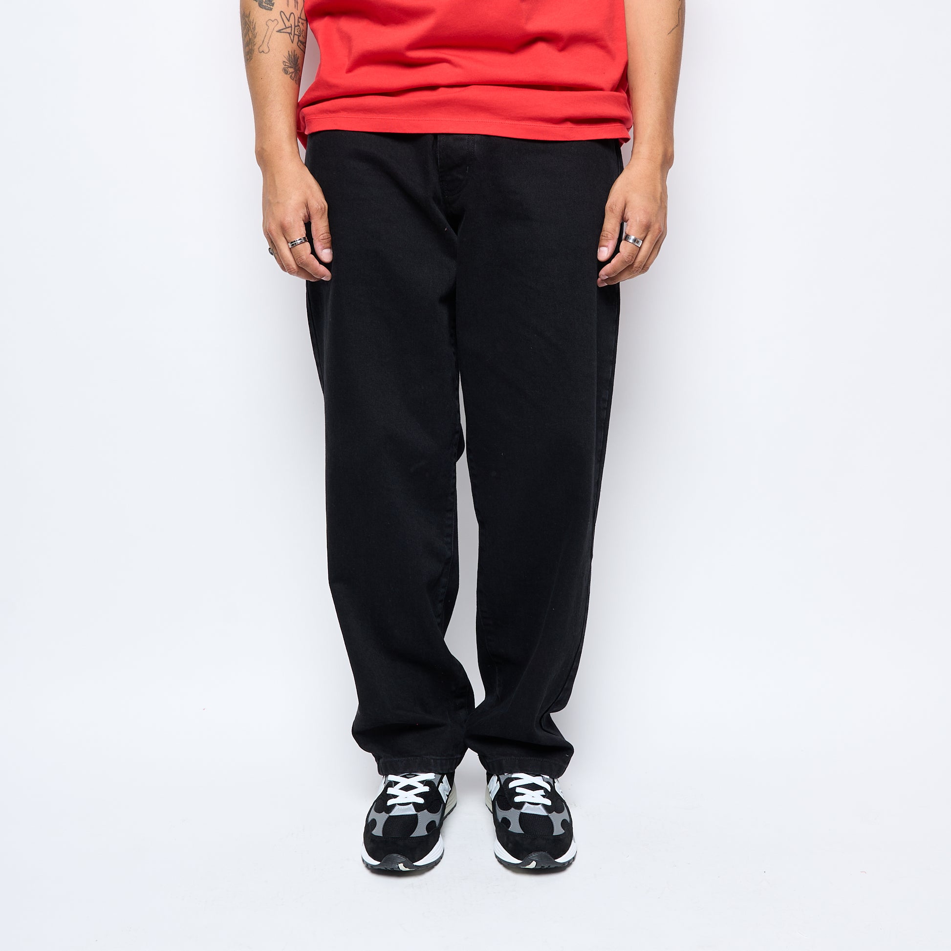 Pop Trading Company - DRS Denim Arch Pants (Rinsed Black)