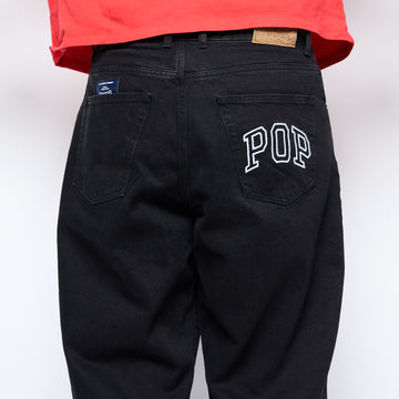 Pop Trading Company - DRS Denim Arch Pants (Rinsed Black)