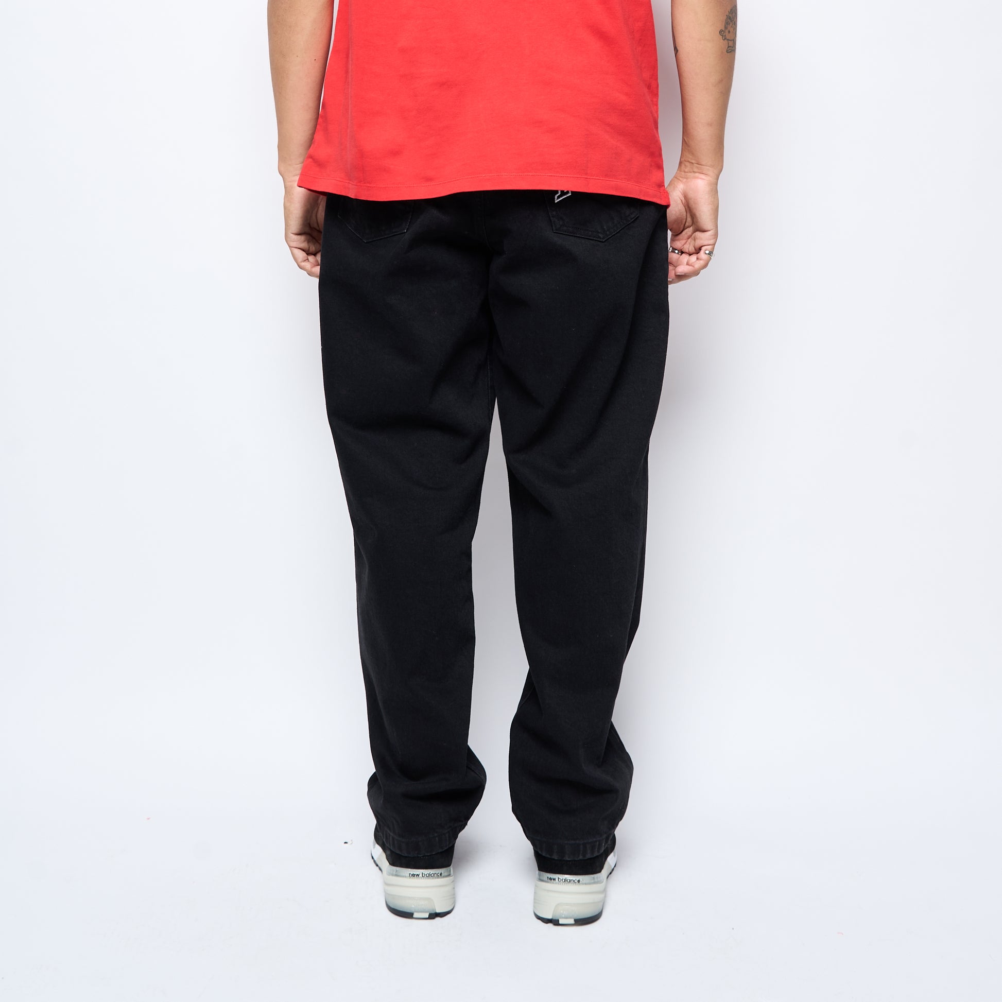 Pop Trading Company - DRS Denim Arch Pants (Rinsed Black)