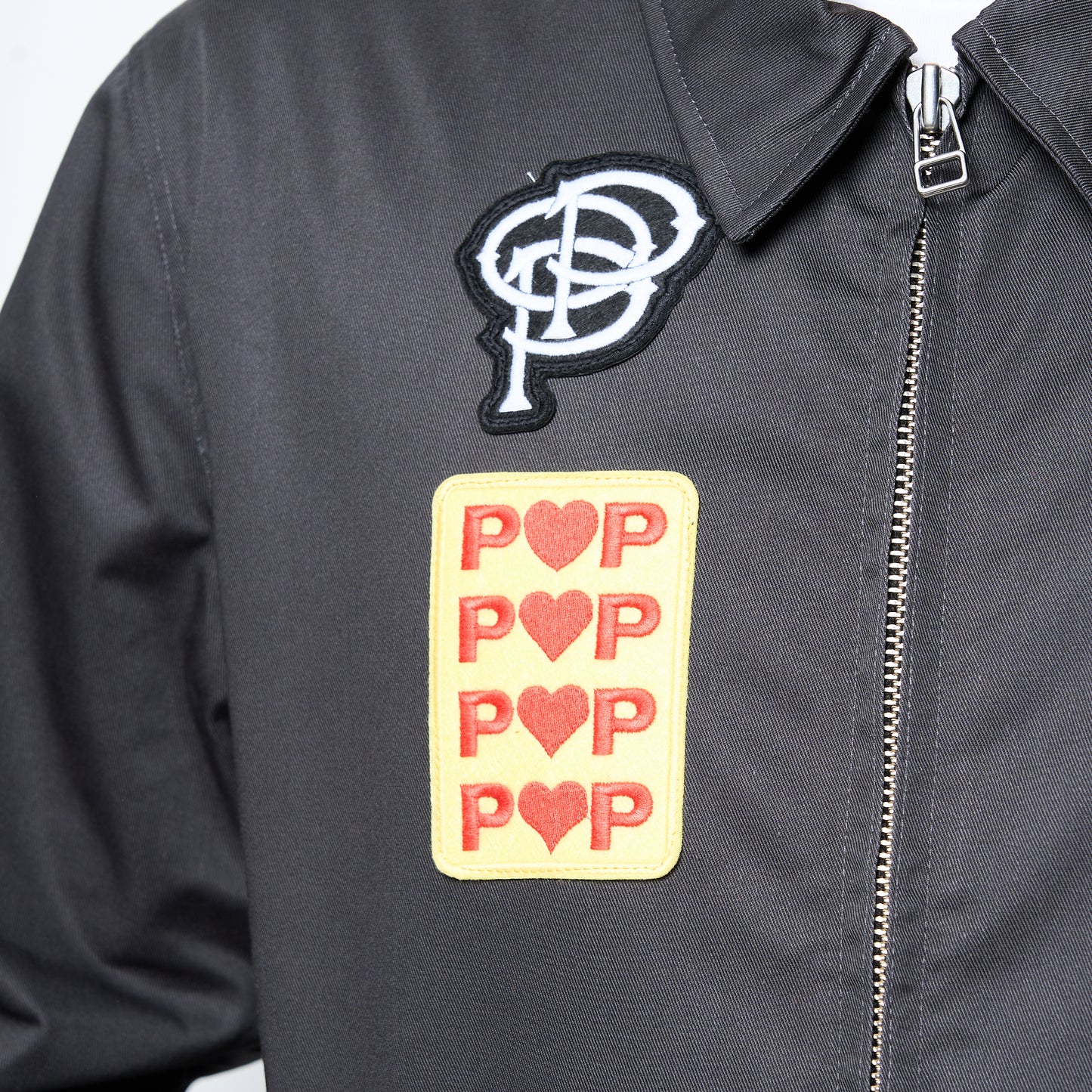 Pop Trading Company - Full Zip Worker Jacket (Anthracite)