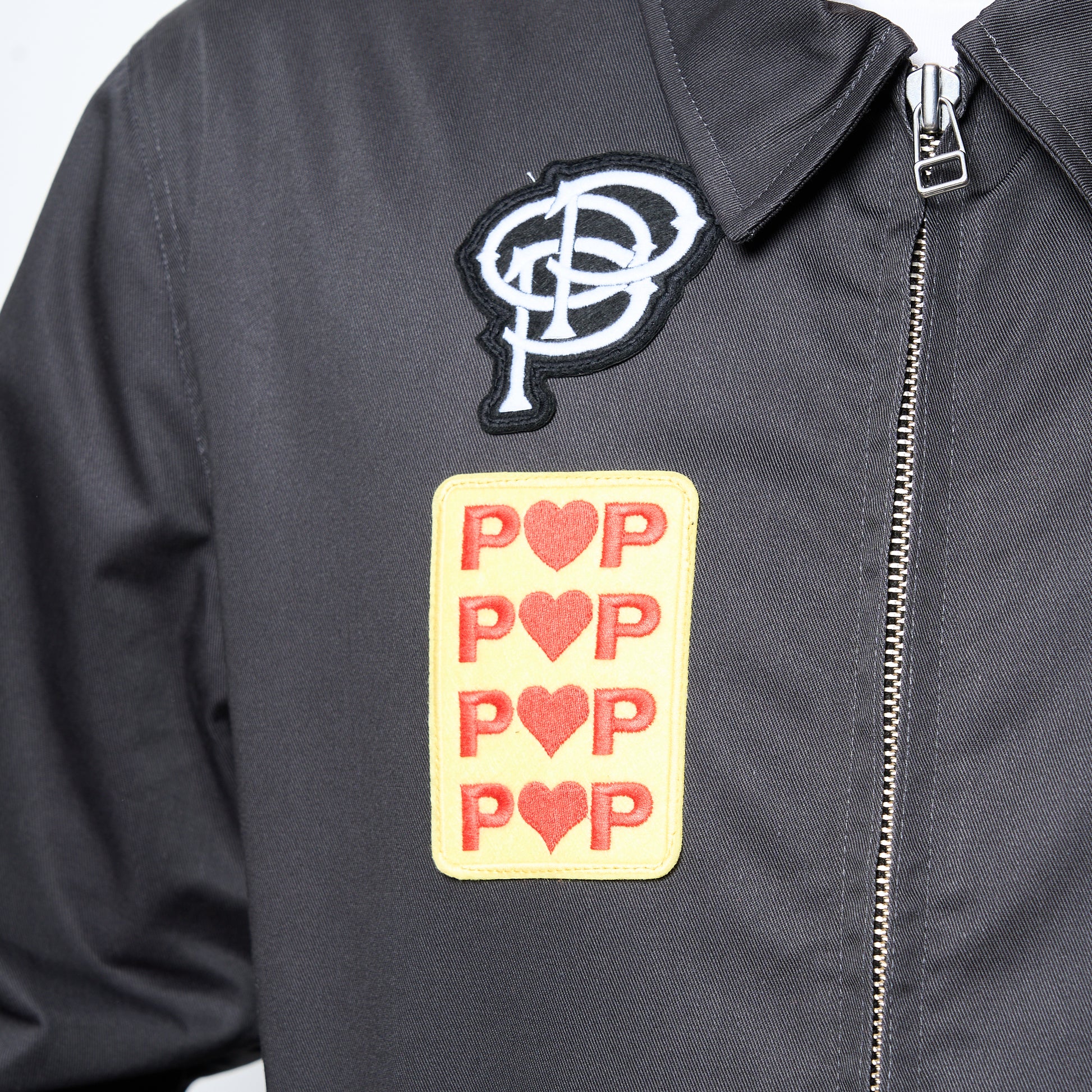 Pop Trading Company - Full Zip Worker Jacket (Anthracite)
