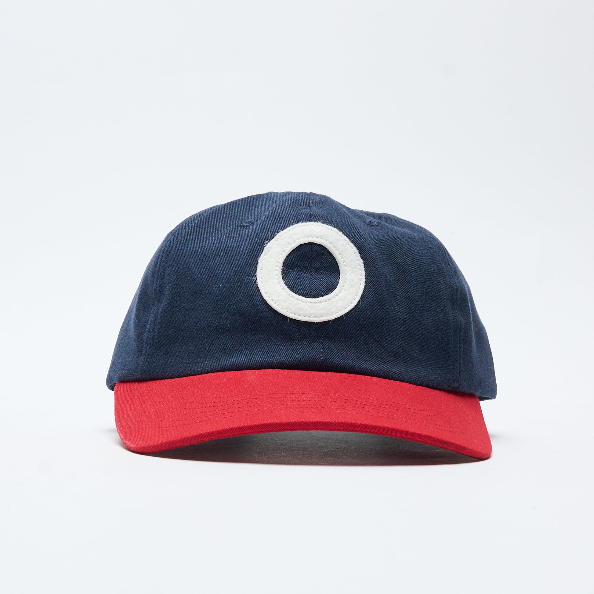 Pop Trading Company - O Sixpanel Hat (Navy/Goji Berry)