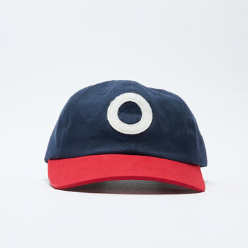Pop Trading Company - O Sixpanel Hat (Navy/Goji Berry)