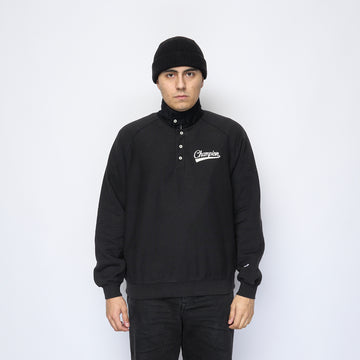 Process x Milk - Champion Reverse Weave Sweatshirt Polo (Black)