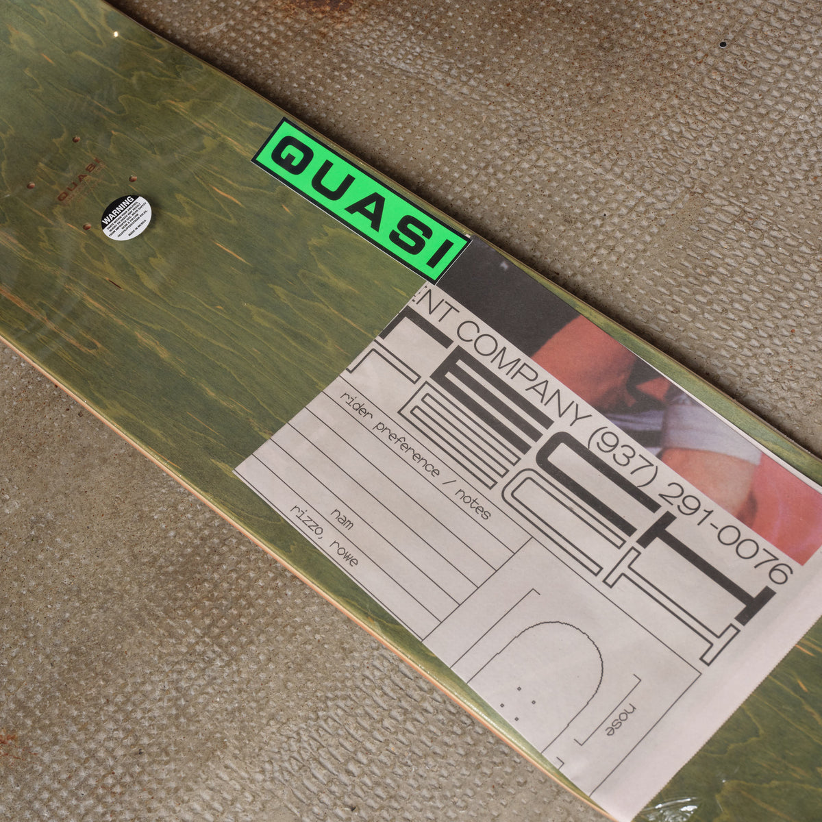 Quasi Skateboards - Brian O'Dwyer Sync 2' 8.5 Deck