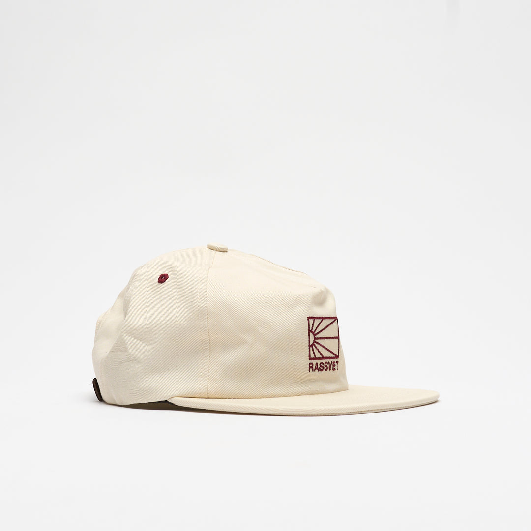 Rassvet - Men 5-Panel Logo Cap Woven (Light Beige)