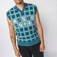 Rassvet - Men Card Suit Sleeveless Jumper Knit (Green)