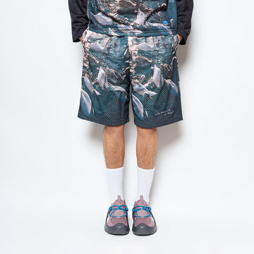 Rassvet - Swan Mesh Short Woven Print (Multi)