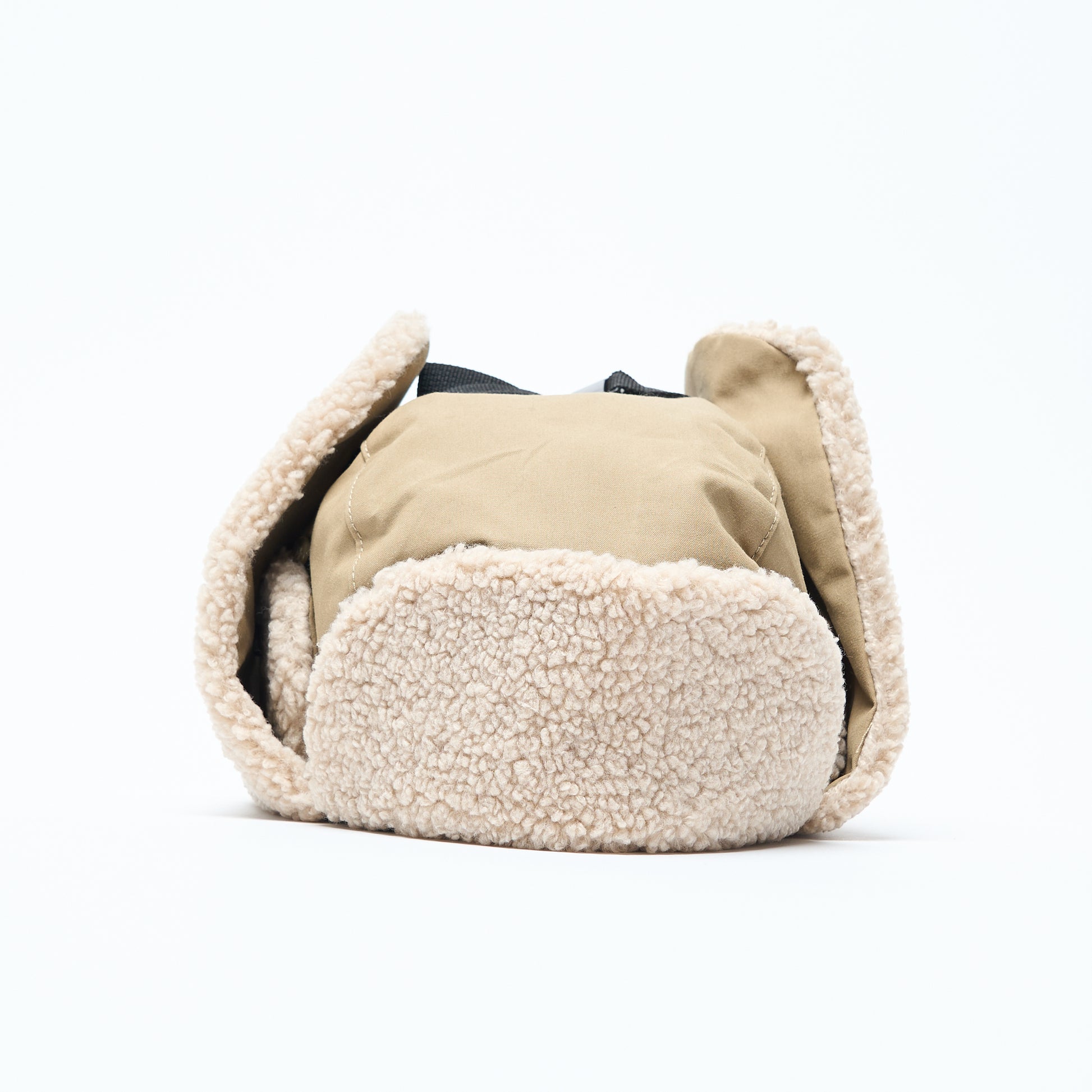 Rassvet - Waxed Cotton Trapper Hat Woven (Beige)