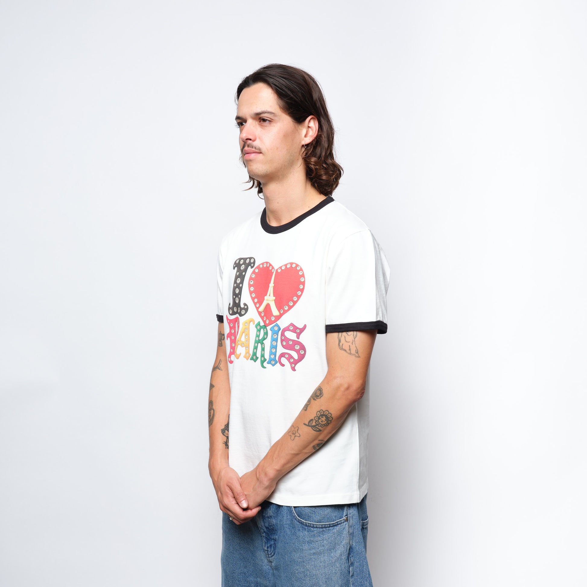 Rassvet Skateboards - Jewell Ringer TeeShirt Knit (Off White)