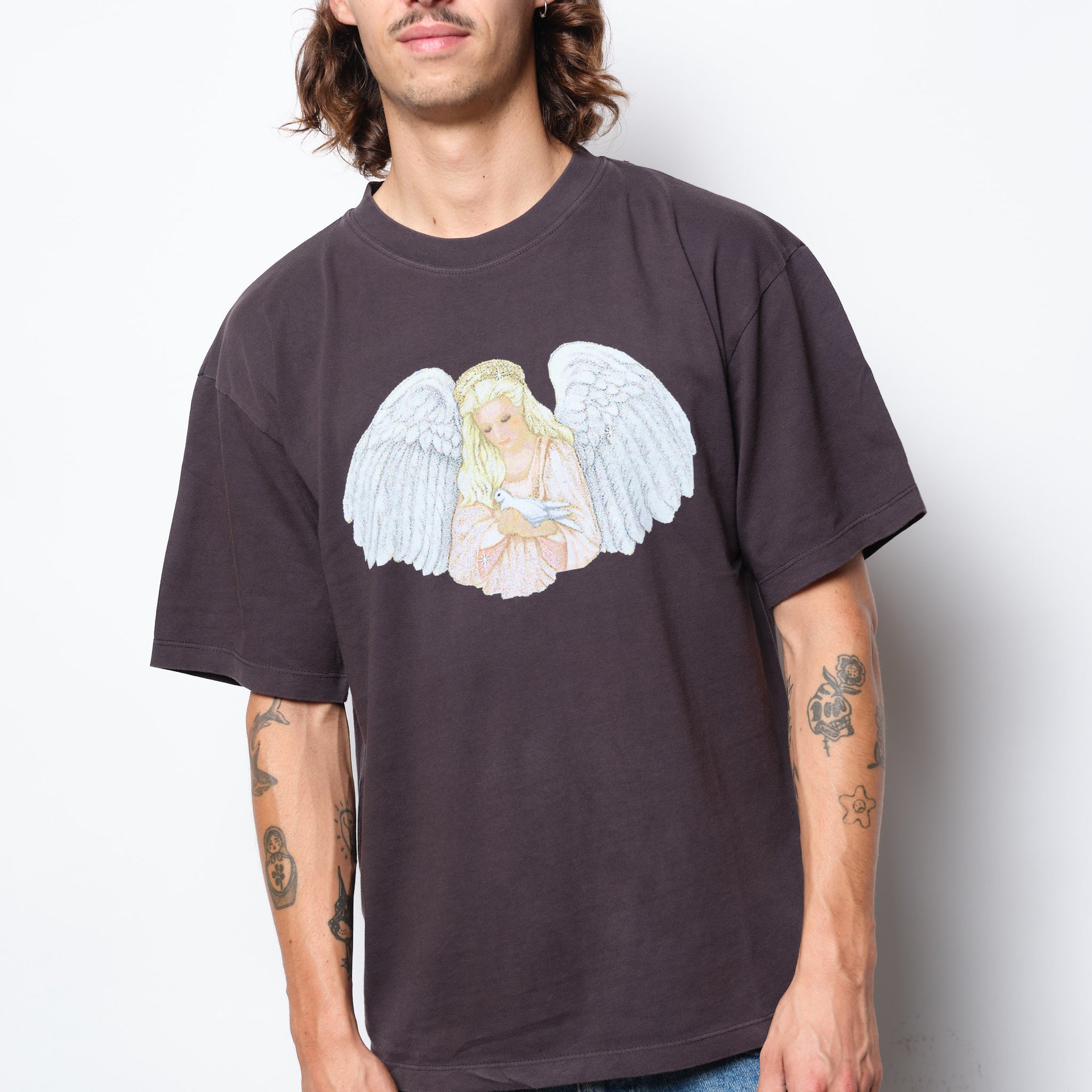 Rassvet Skateboards Blessings Tee Shirt Knit (Brown)