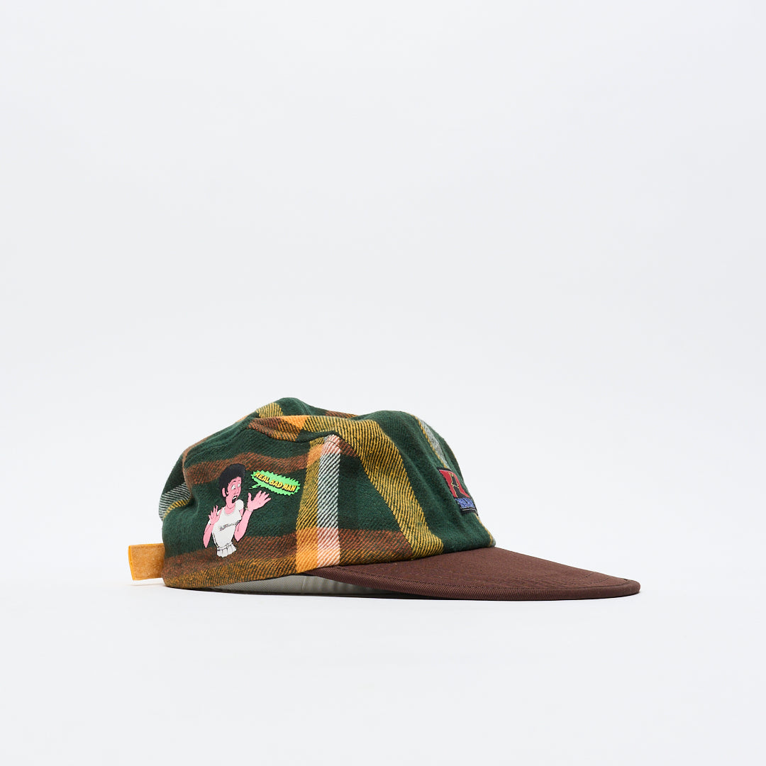 Real Bad Man - RBM Flannel Hat (Green/Brown)
