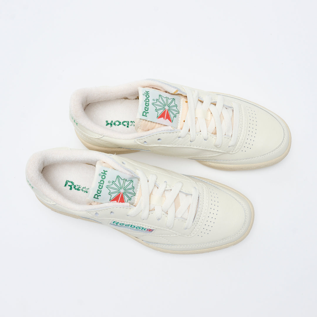 Reebok Club C 85 Vintage Chalk Paper White Glen Green