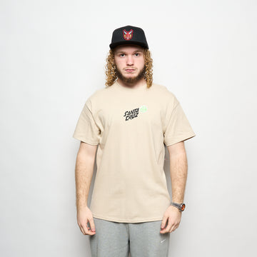 Santa Cruz - T-Shirt ST Screaming Lights SS (Sand)