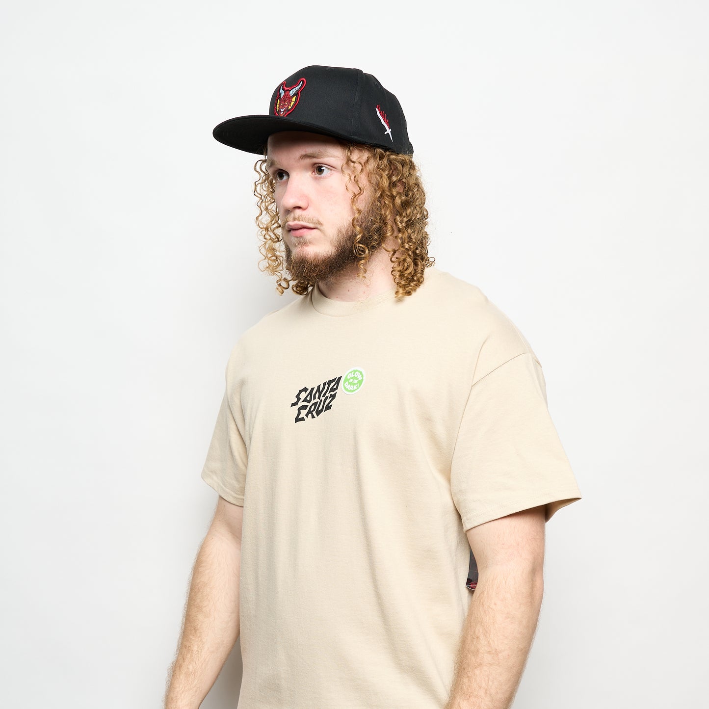 Santa Cruz - T-Shirt ST Screaming Lights SS (Sand)