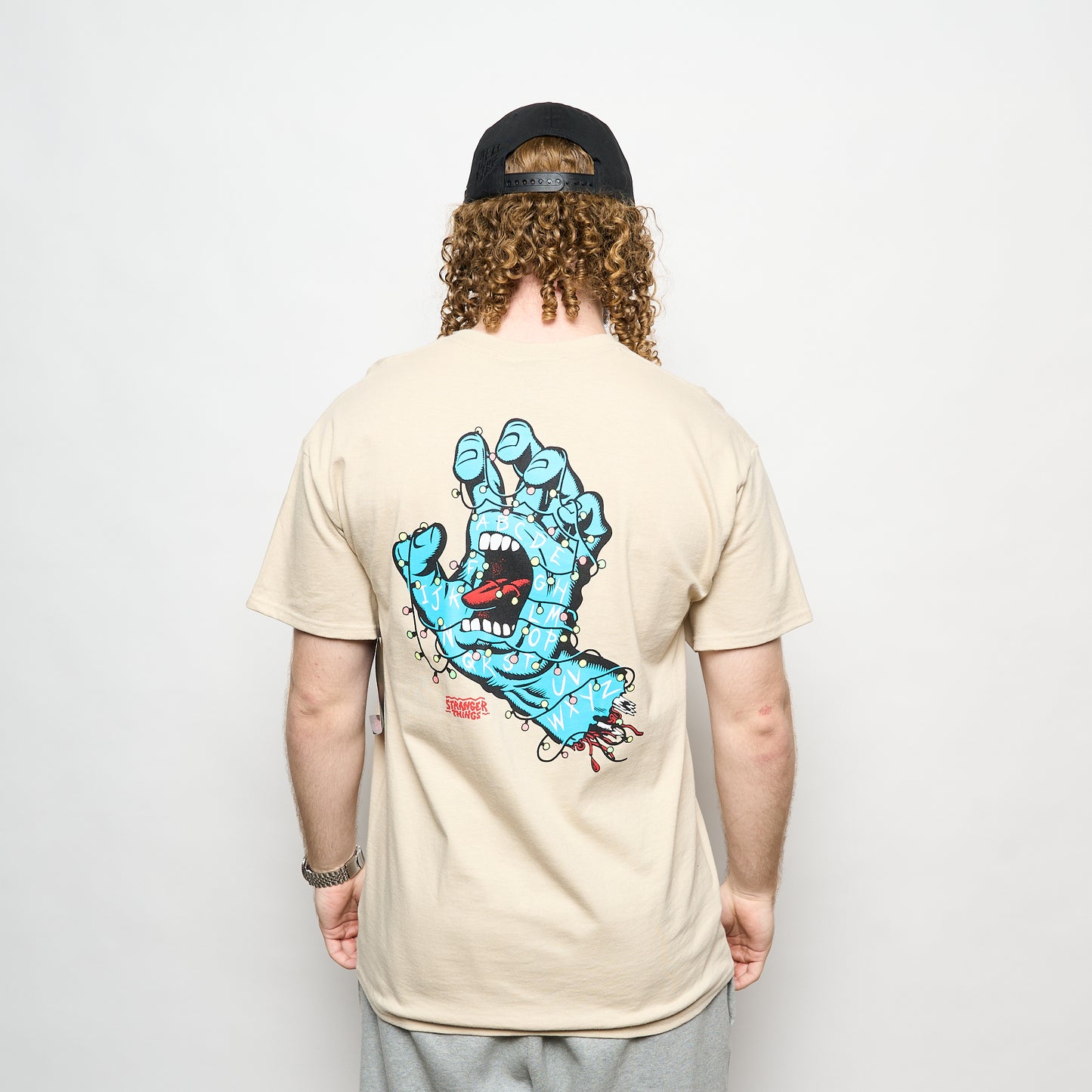 Santa Cruz - T-Shirt ST Screaming Lights SS (Sand)