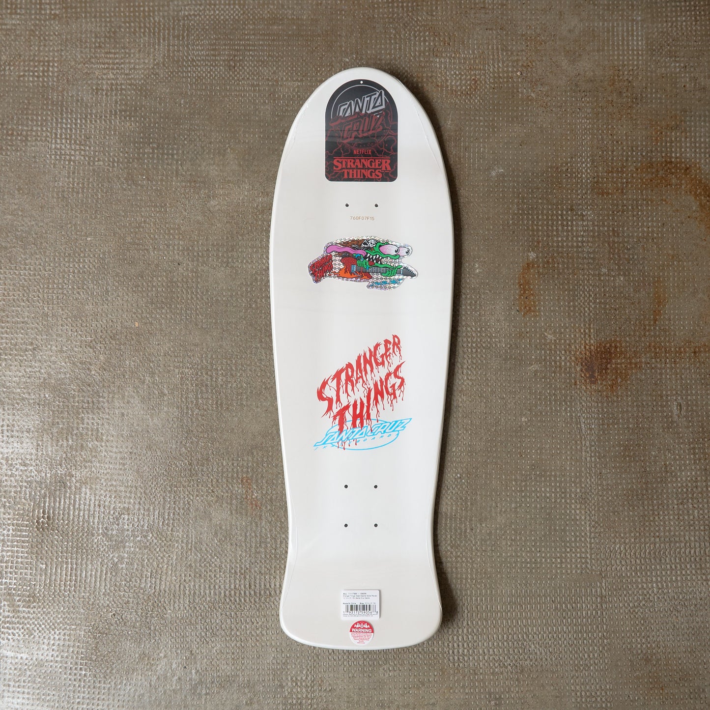 Santa Cruz - ST Meek Slasher Eddie Reveal Deck 10.1 X 31.13 "Stranger Things"