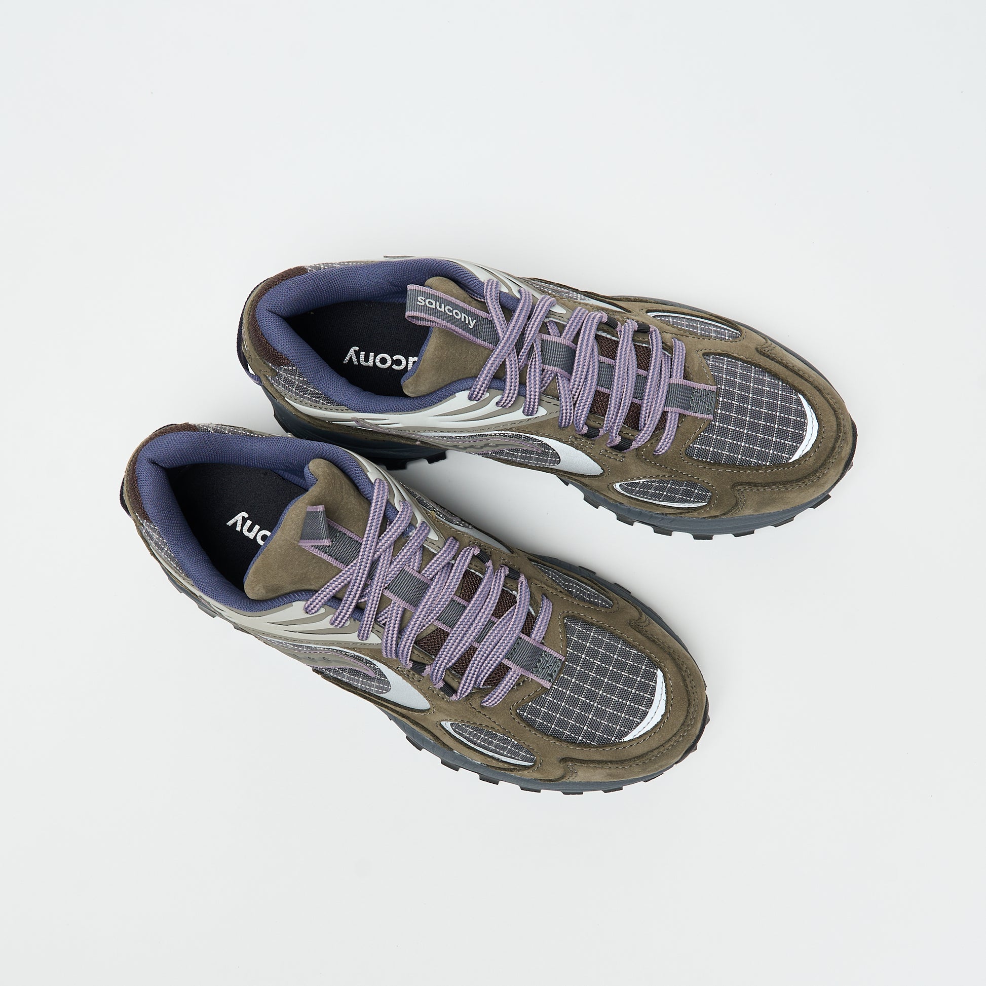 Saucony - Grid Aura X (Dark Grey/Mud)