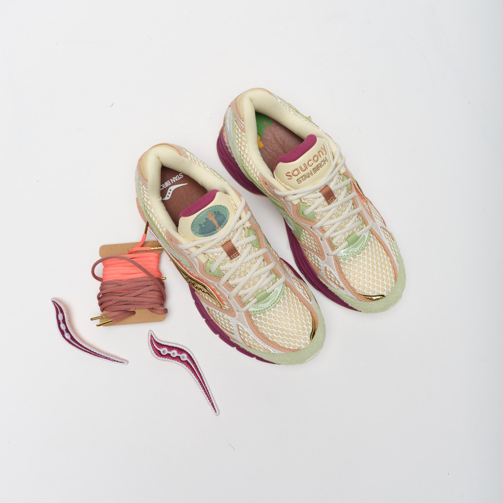 Stan Birch x Saucony Progrid Guide 7 Cream/Mauve