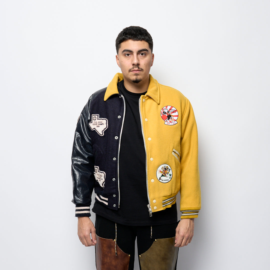 SL Supply - Patch Varsity Zip (Blue/Yellow)