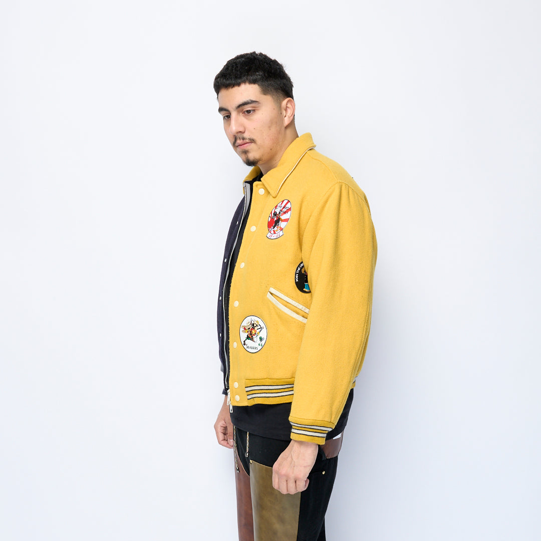 SL Supply - Patch Varsity Zip (Blue/Yellow)