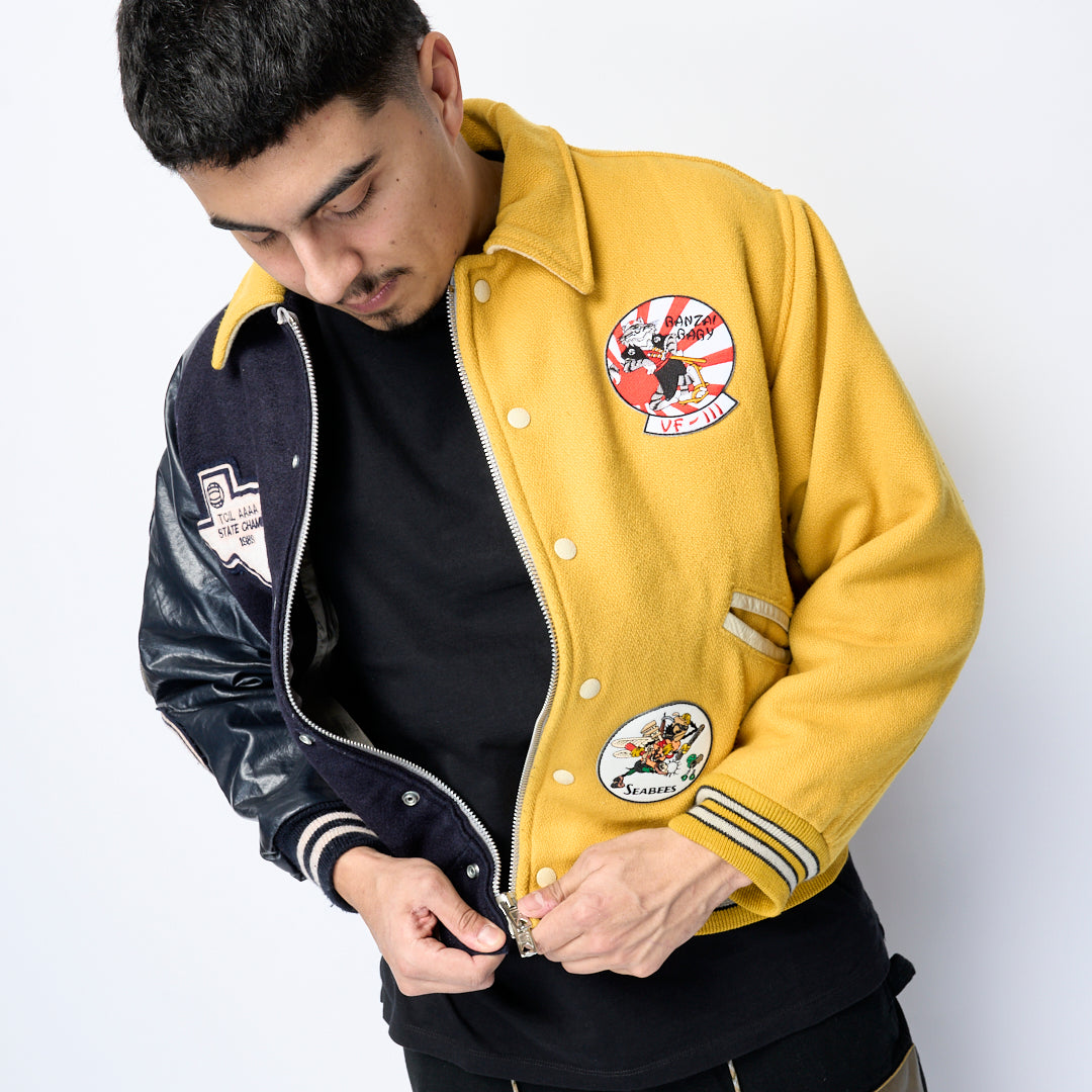 SL Supply - Patch Varsity Zip (Blue/Yellow)