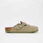 Sabots - Birkenstock Boston LEVE Narrow Fit Faded Khaki